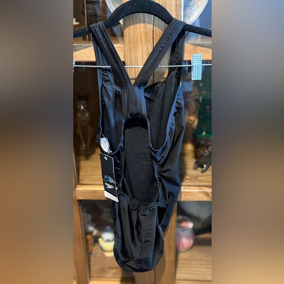 Speedo Team' Black One-Piece Swimsuit 6/32 NWT - Picture 5 of 5
